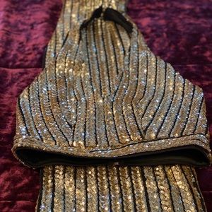 2 Piece Sequin Gold Set!
